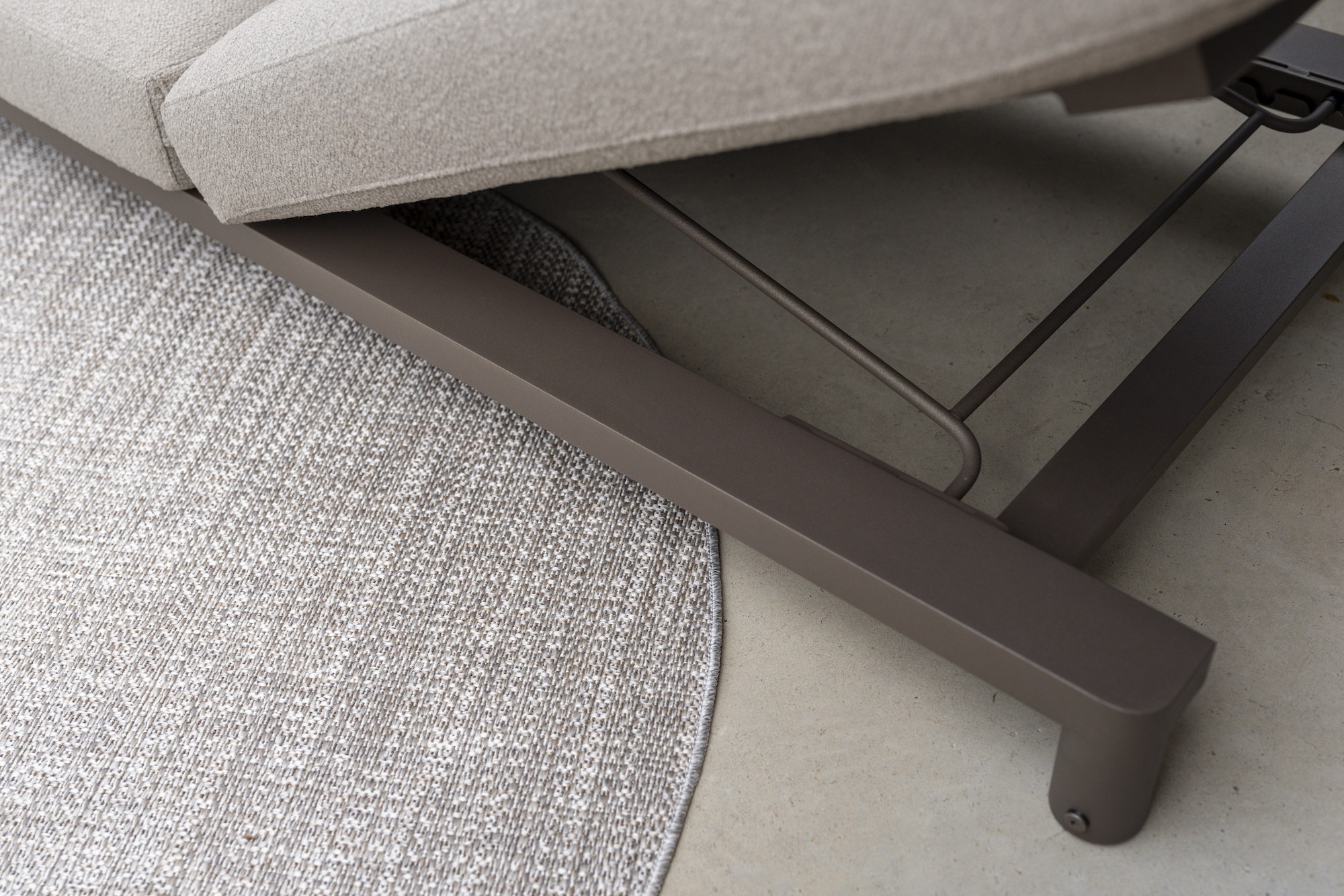 Madeira ligbed incl. kussen en hoofdsteun