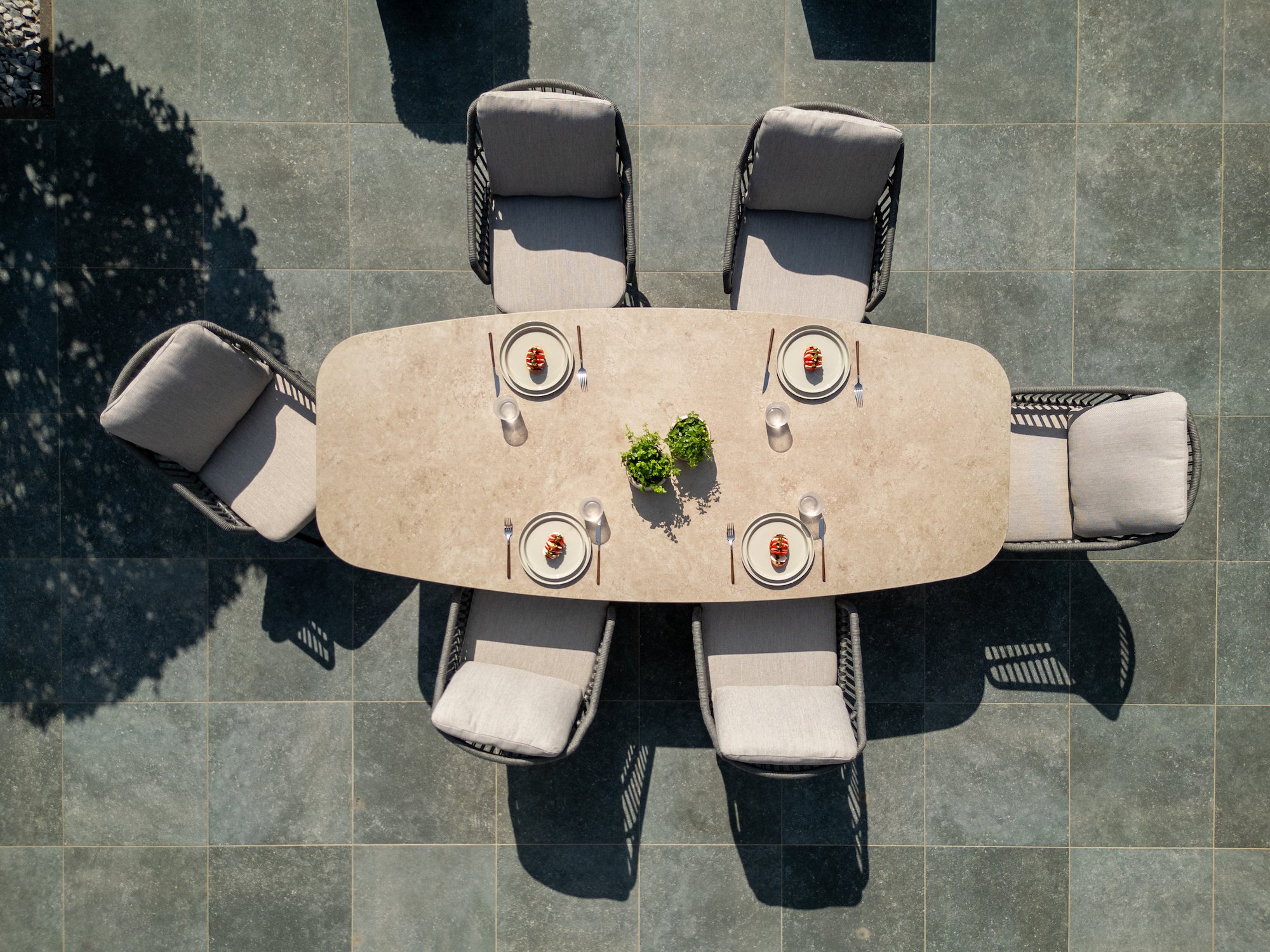 4SO Manolo tuintafel met geprint keramiek 240x103cm