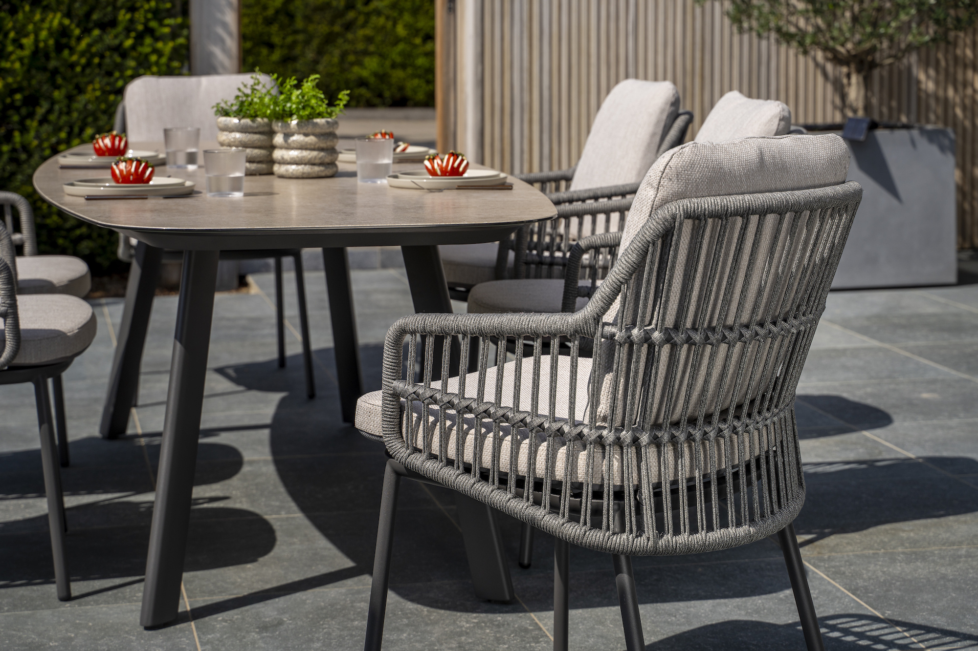 4SO Manolo tuintafel met geprint keramiek 180x95cm