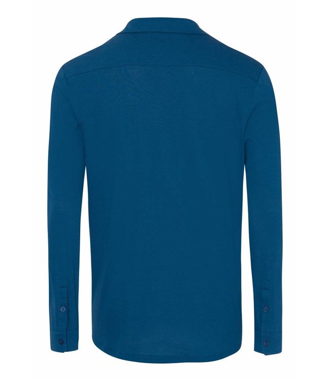 Luca Button Shirt Dark Sea (075646)