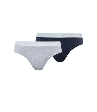 Cotton Essentials Briefs 2-Pack Carbon Blue/Light Melange (SALE)