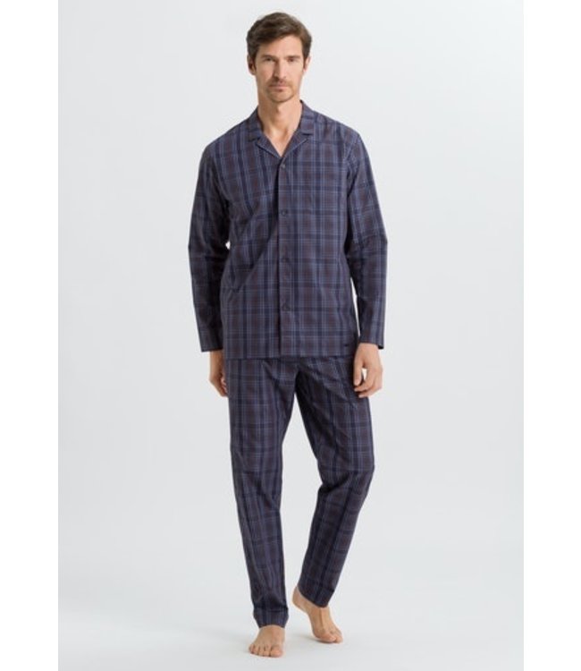 Night & Day Pajama Fine Bluish Check (SALE)