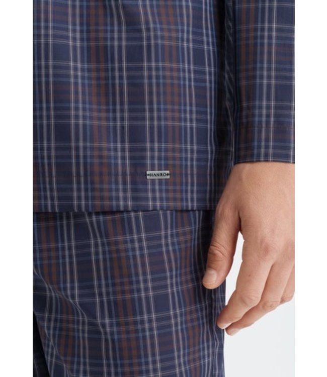 Night & Day Pajama Fine Bluish Check (075115)