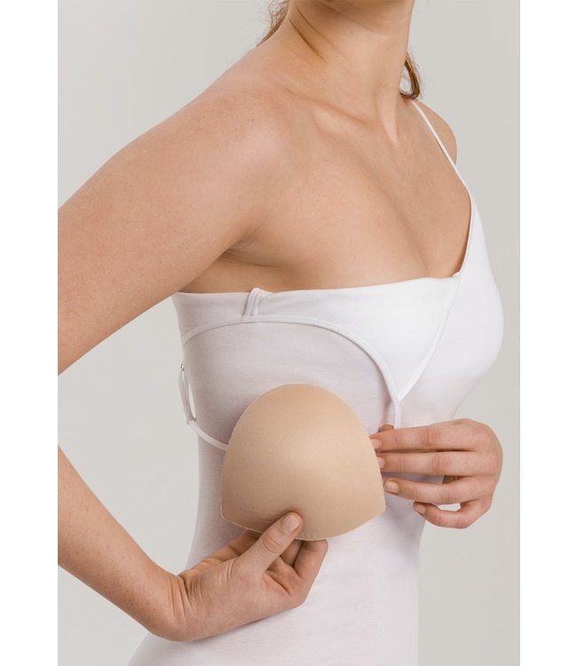 Cotton Seamless Spaghetti Top Padded White (071605)