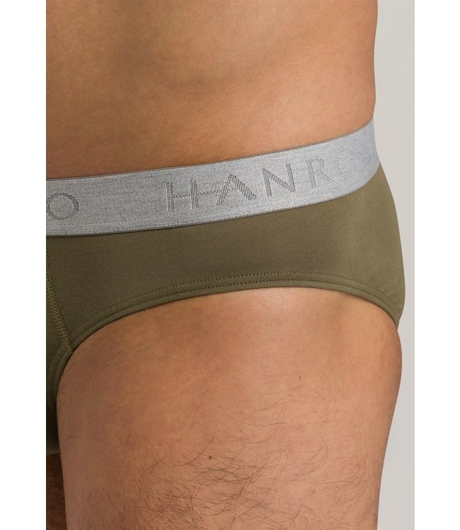 Cotton Essentials Briefs 2-Pack Dusky Green/Deep Onyx (073075)