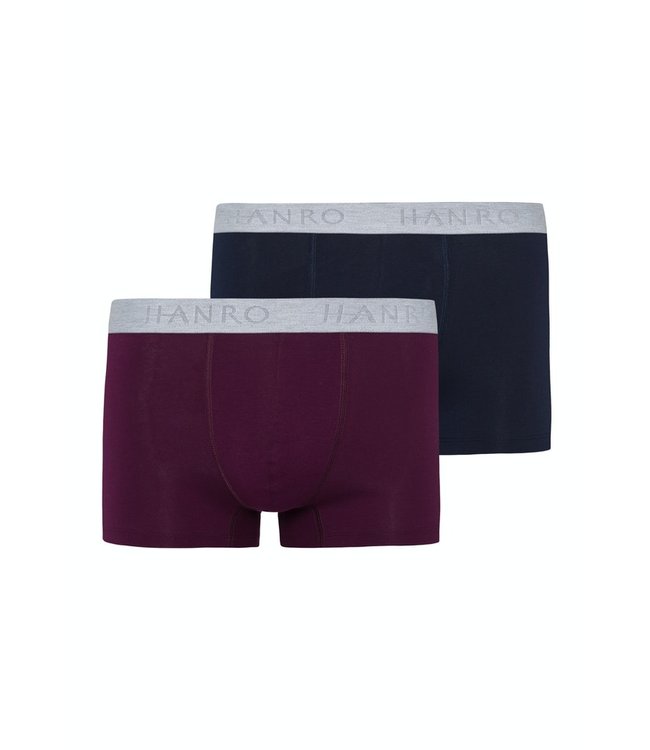 Cotton Essentials Briefs 2-Pack Amaranth/Mercury (073075) - Hanro Shop