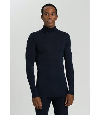 Woolen Silk Turtle Neck Deep Navy