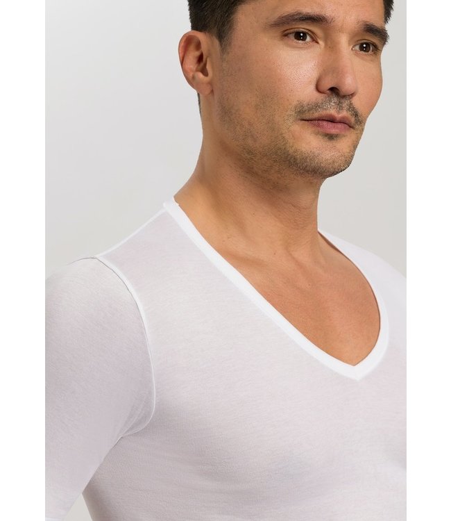 Cotton Pure V-neck Shirt White (073665)
