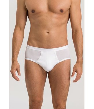 Hanro Cotton Pure Midi Brief With Fly White