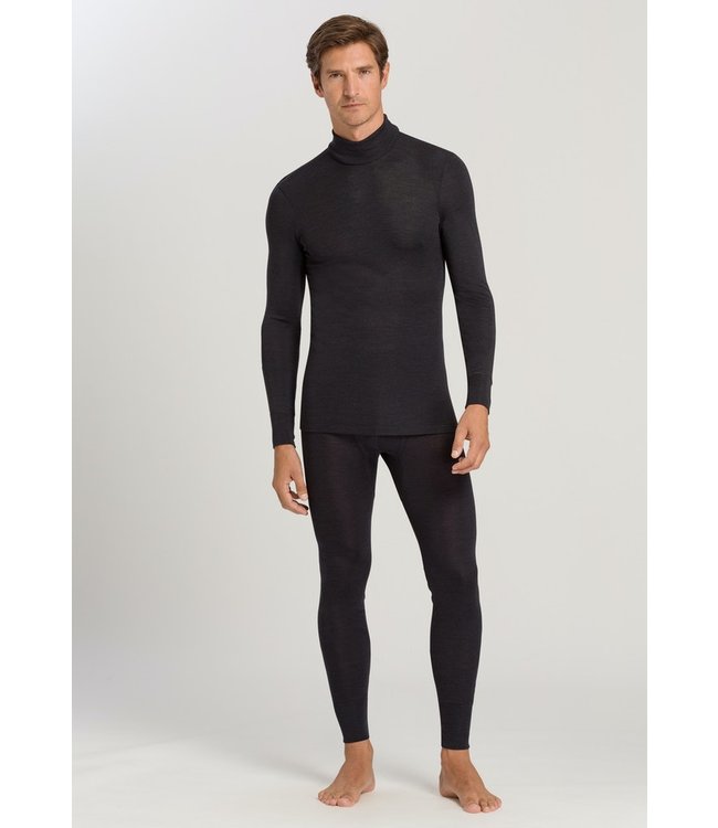 Hanro Woolen Silk Turtle Neck Anthracite (073403)