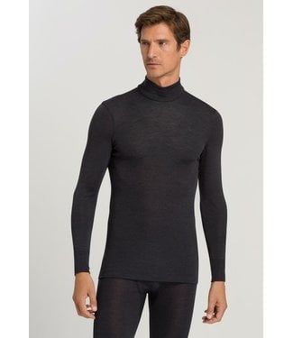 Hanro Woolen Silk Turtle Neck Anthracite