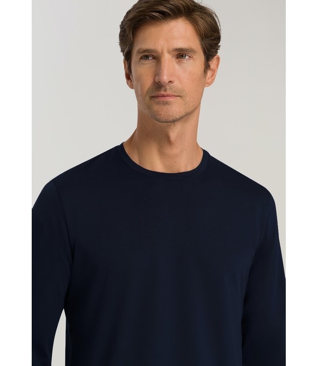 Hanro Night & Day Long Sleeve Deep Navy (075431)