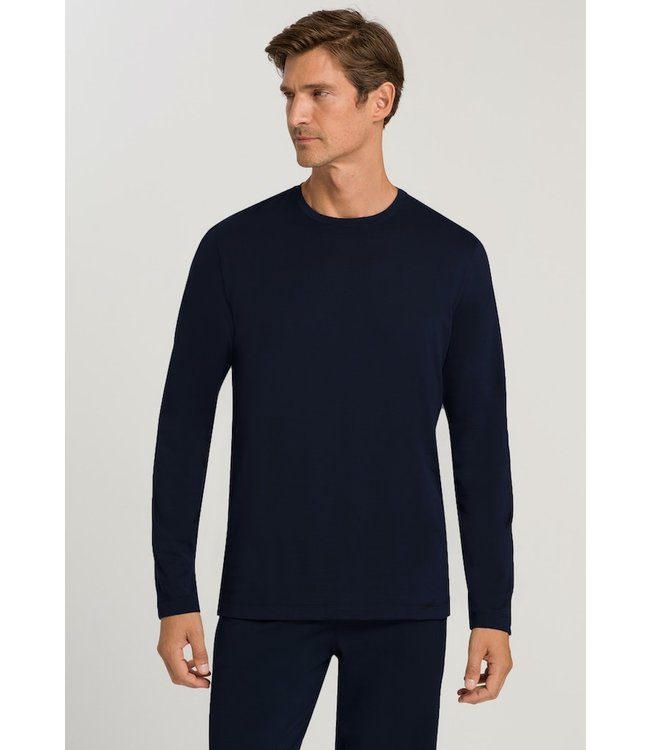 Hanro Night & Day Long Sleeve Deep Navy (075431)