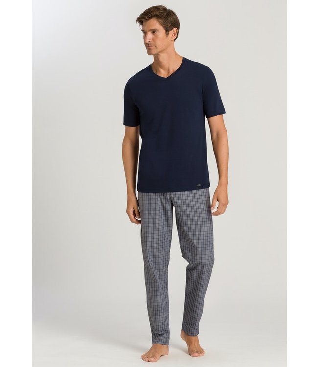 Hanro Night & Day Long Pants Grey Check (075436)