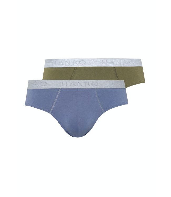 Cotton Essentials Briefs 2-Pack Labradorblue/Moss