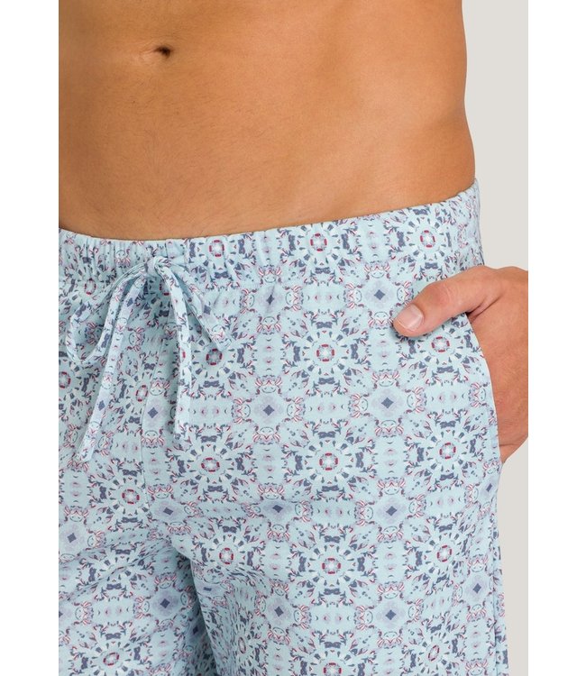 Night & Day Short Pants Blue Tile Print (075513)