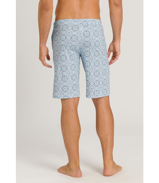 Night & Day Short Pants Blue Tile Print (075513)