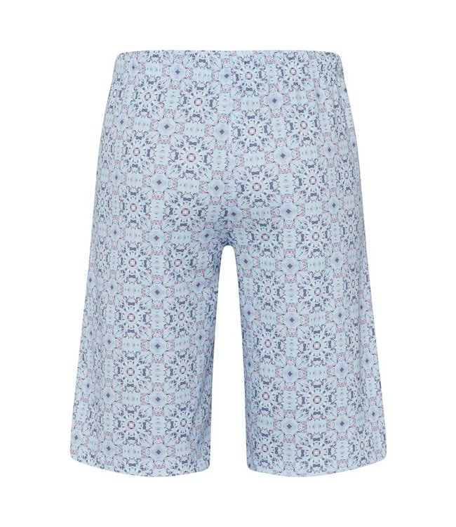 Night & Day Short Pants Blue Tile Print (075513)