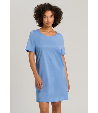 Cotton Deluxe Short Sleeve Nightdress Azurine