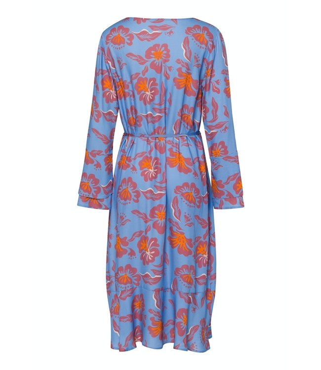 Sunny Vibes Long Sleeve Dress Vivid Flowers (078731)