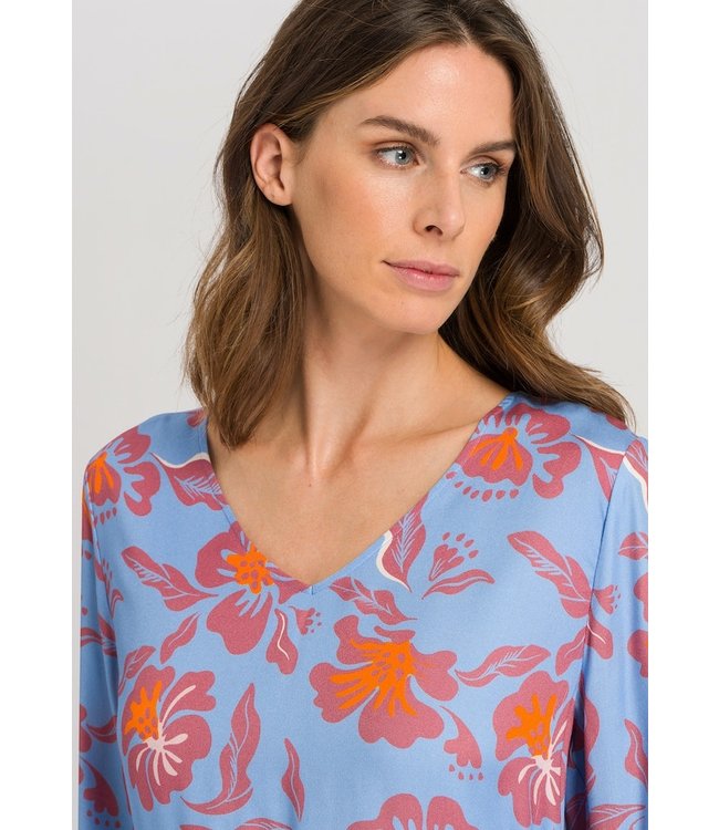 Sunny Vibes Long Sleeve Dress Vivid Flowers (078731)