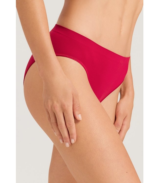 Touch Feeling Midi Brief  Garnet Red