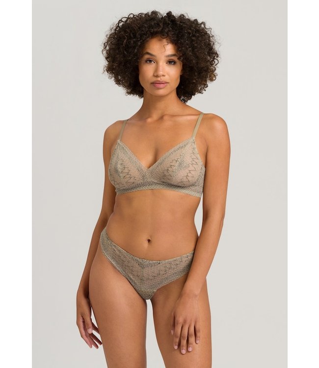 Thalie Soft Cup Bra Animal Lace Coriander