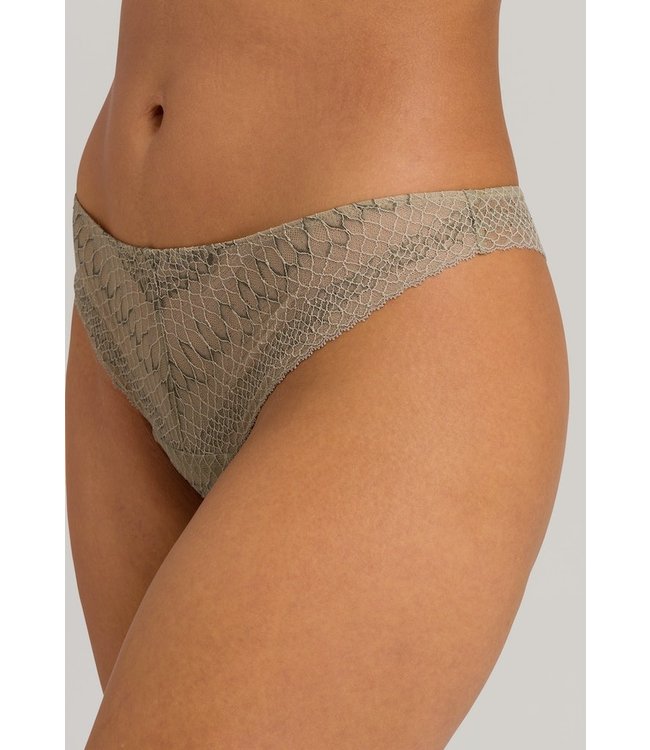 Thalie Thong Animal Lace Coriander (SALE)