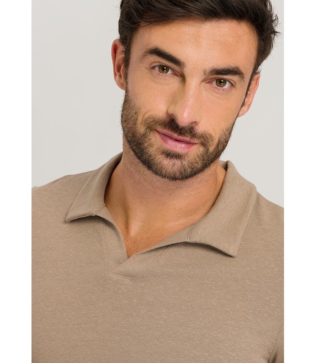 Loungy Summer Short Sleeve Shirt V-Neck Coin (075918)