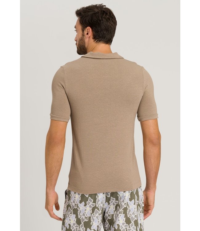 Loungy Summer Short Sleeve Shirt V-Neck Coin (075918)