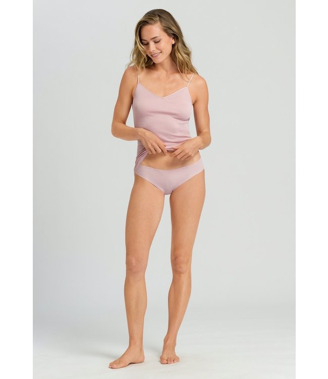 Invisible Cotton Midi Brief Pale Pink (071227)