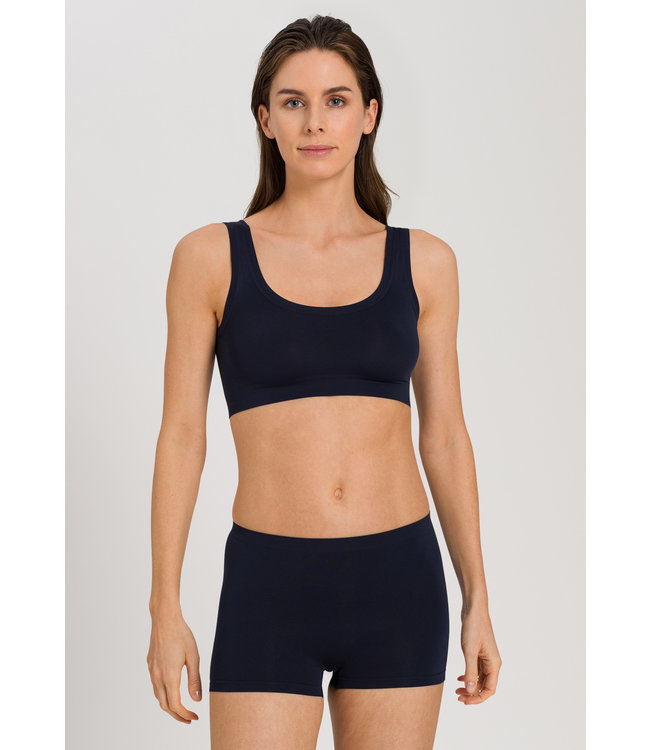 Hanro Touch Feeling Crop Top Deep Navy (SALE)