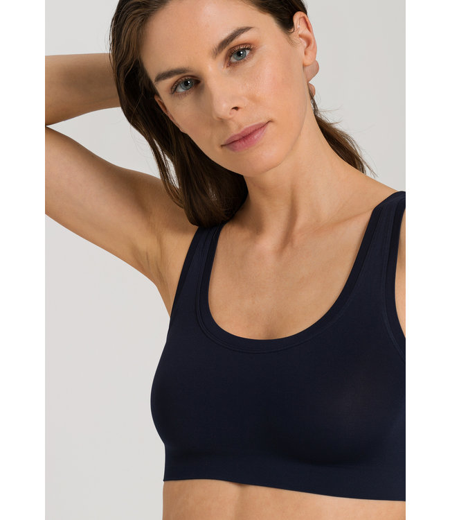 Hanro Touch Feeling Crop Top Deep Navy (071810)