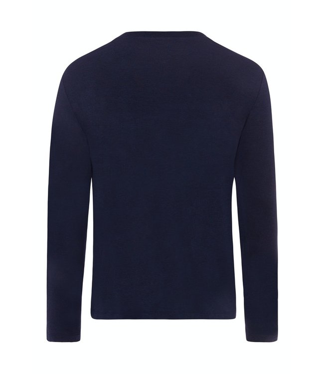Casuals  Long Sleeve Shirt V-Neck Deep Navy (075036)