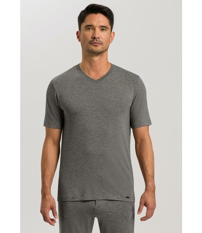 Casuals Shirt V-Neck Stone Melange (075035)