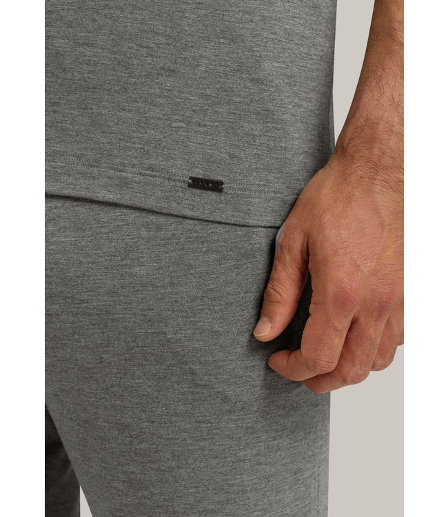 Casuals Shirt V-Neck Stone Melange (075035)