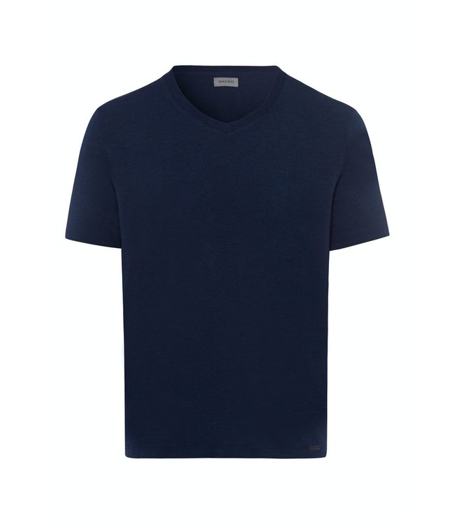 Casuals Shirt V-Neck Deep Navy (075035)