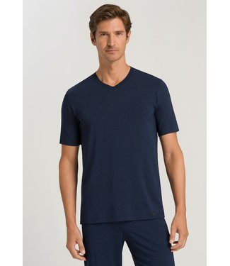 Hanro Casuals Shirt V-Neck Deep Navy