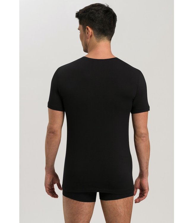 Cotton Superior Shirt V-Neck Black (073089)