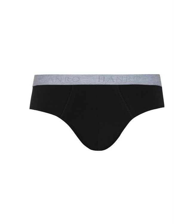 Hanro Cotton Essentials Briefs 2-Pack Black (073075)