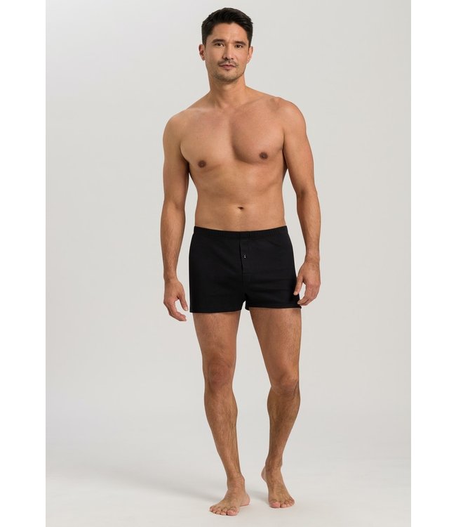 Hanro Sea Island Cotton Boxer Black (073172)