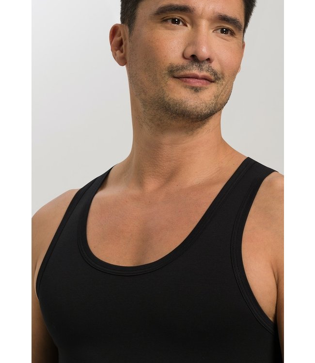Cotton Superior Tank Top Black (073087)
