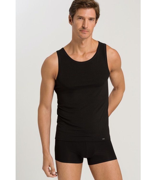 Hanro Natural Function Tank Top Black (073183)