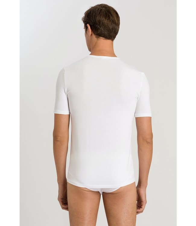 Hanro Natural Function Shirt V-Neck White (073185)