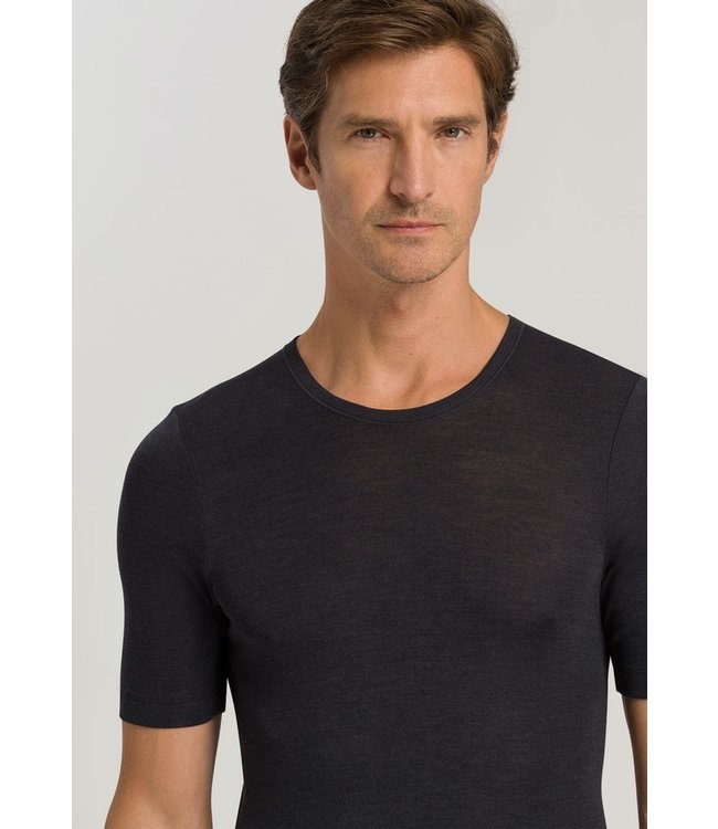 Hanro Woolen Silk Shirt Anthracite (073401)