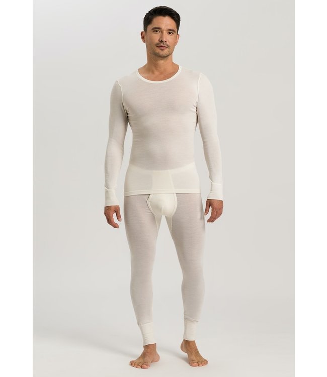 Hanro Woolen Silk Long Sleeve Cygne (073402)