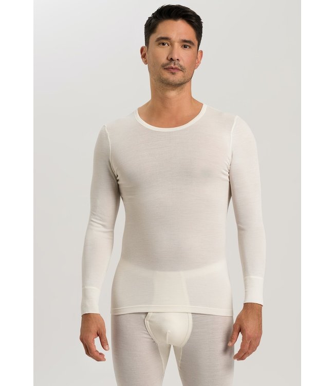 Hanro Woolen Silk Long Sleeve Cygne (073402)