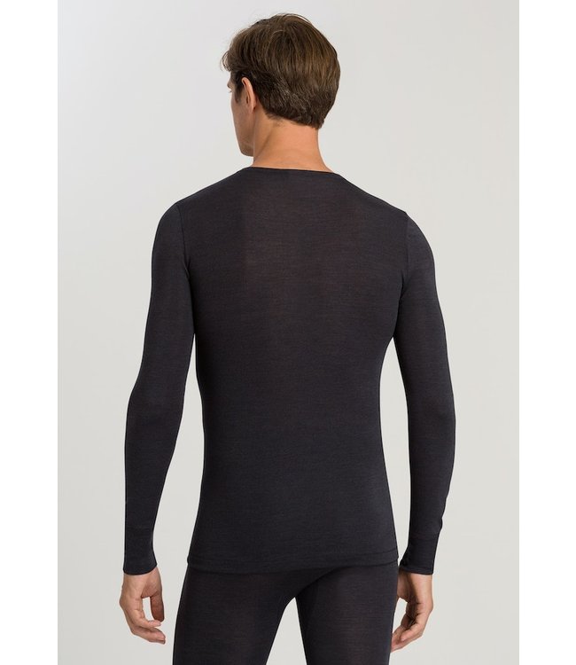 Woolen Silk Long Sleeve Anthracite (073402)
