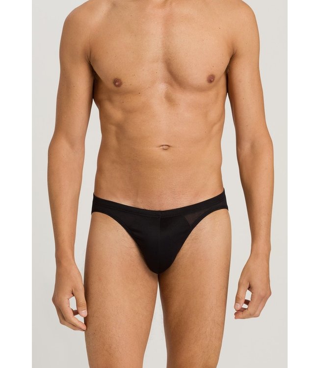 Hanro Cotton Sporty Mini Brief Black (LAST ITEMS)