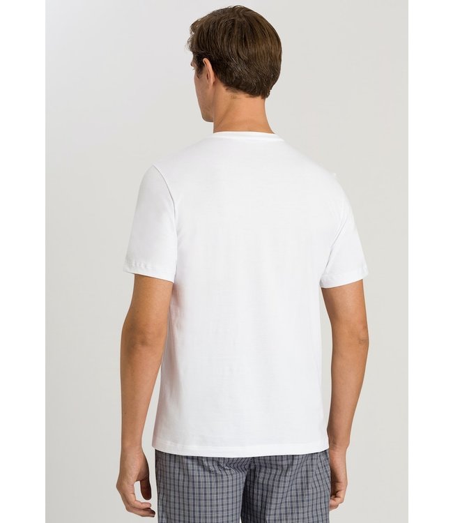 Hanro Living Shirt V-Neck White (075051)